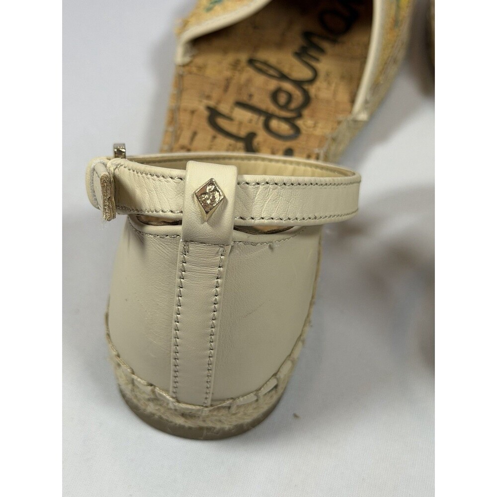 Sam Edelman Jamie 2 Espadrille Flats 8M Floral Embroidered Raffia - Picture 5 of 12